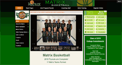 Desktop Screenshot of matrixbasketball.net