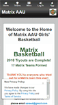 Mobile Screenshot of matrixbasketball.net